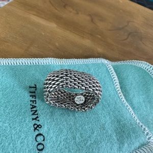Tiffany weave ring